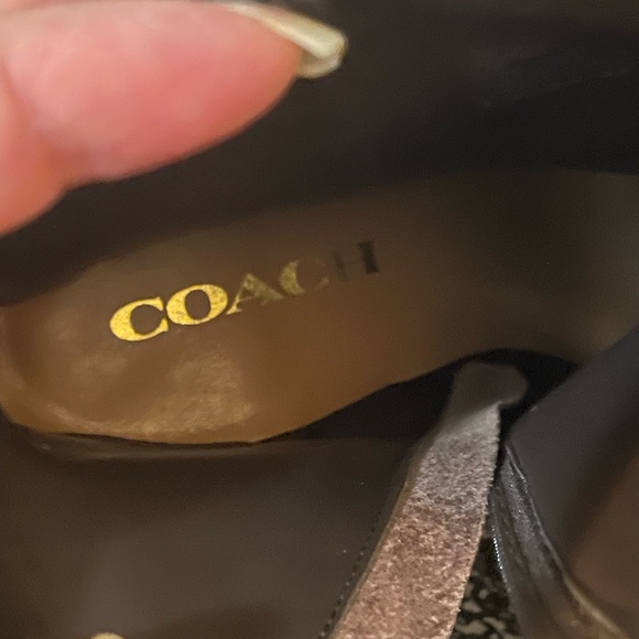 Coach Dark Brown Leather Boots - Picture 6 of 13